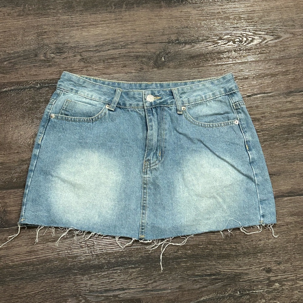 Denim Mini Skirt